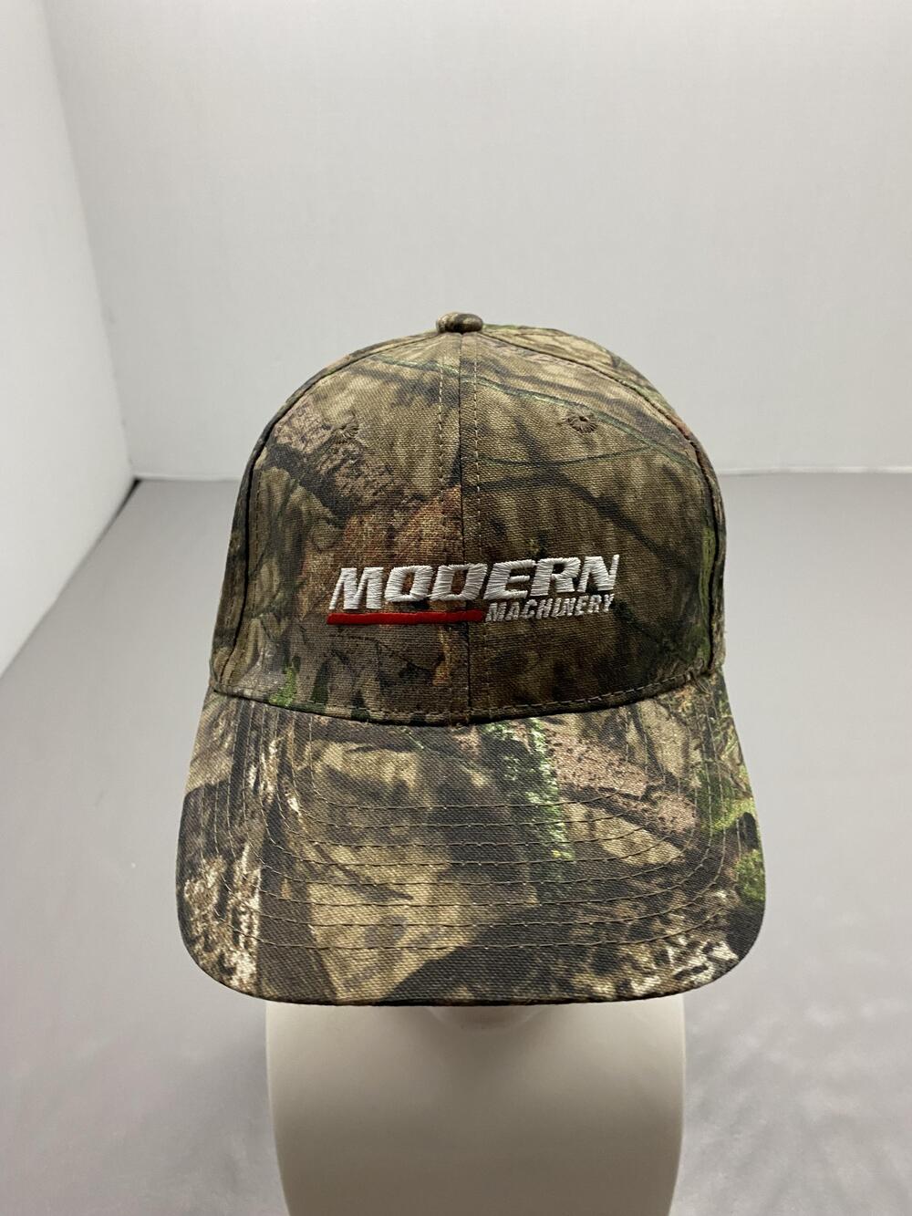 Modern Machinery Hat Cap Strap Back One Size Green Camouflage Baseball Cap